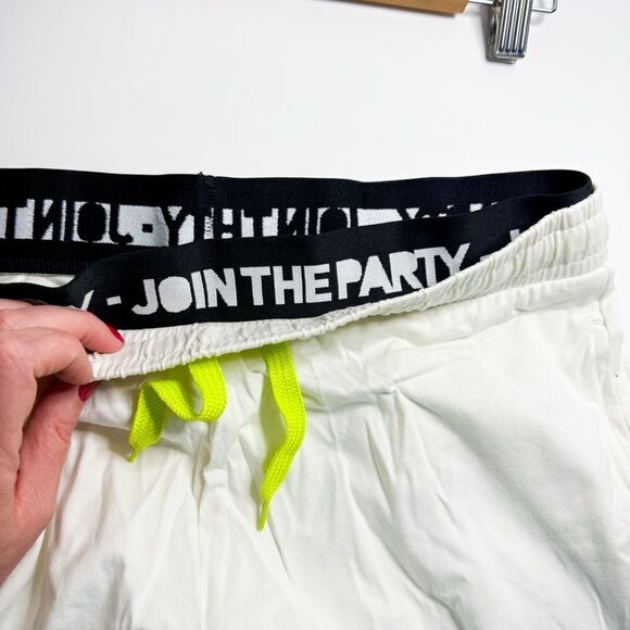 Zumba Let's Rock-It Sweatpants White Unisex Dance Fitness Activewear Size M - Picture 6 of 8